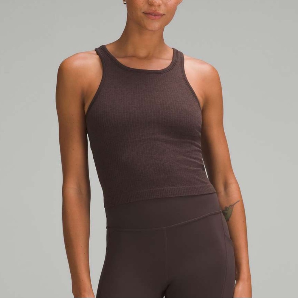 Lululemon Ebb to Street Cropped Racerback Tank Top